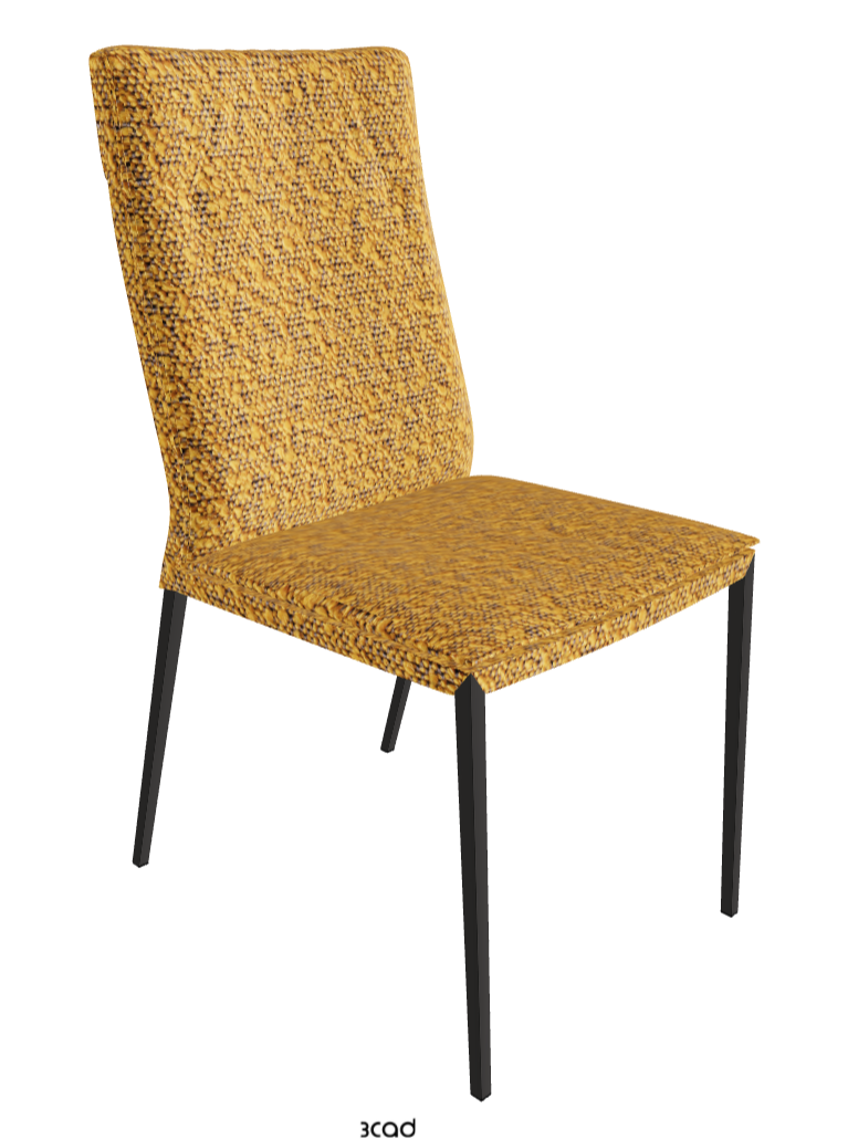 Isabel ML High-Back Dining Chair_Matt Graphite_Fabric_B247
