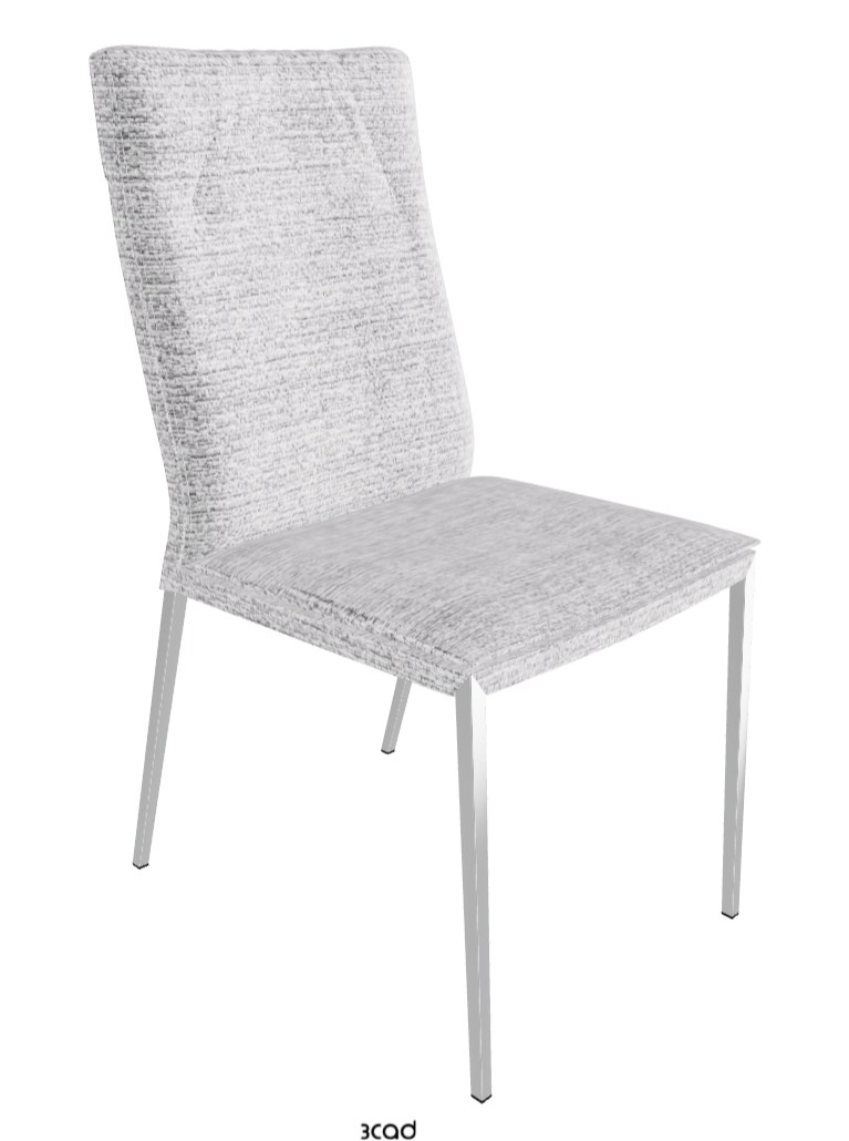 Isabel ML High-Back Dining Chair_Black Chrome_Fabric-_B810
