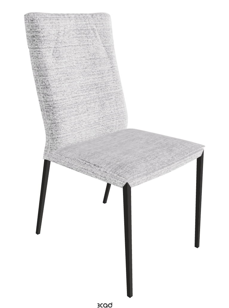 Isabel ML High-Back Dining Chair_Matt Graphite_Fabric_B810
