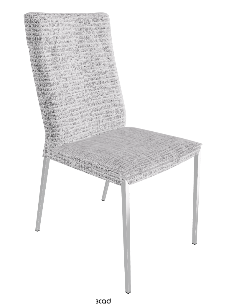Isabel ML High-Back Dining Chair_Black Chrome_Fabric-_B811