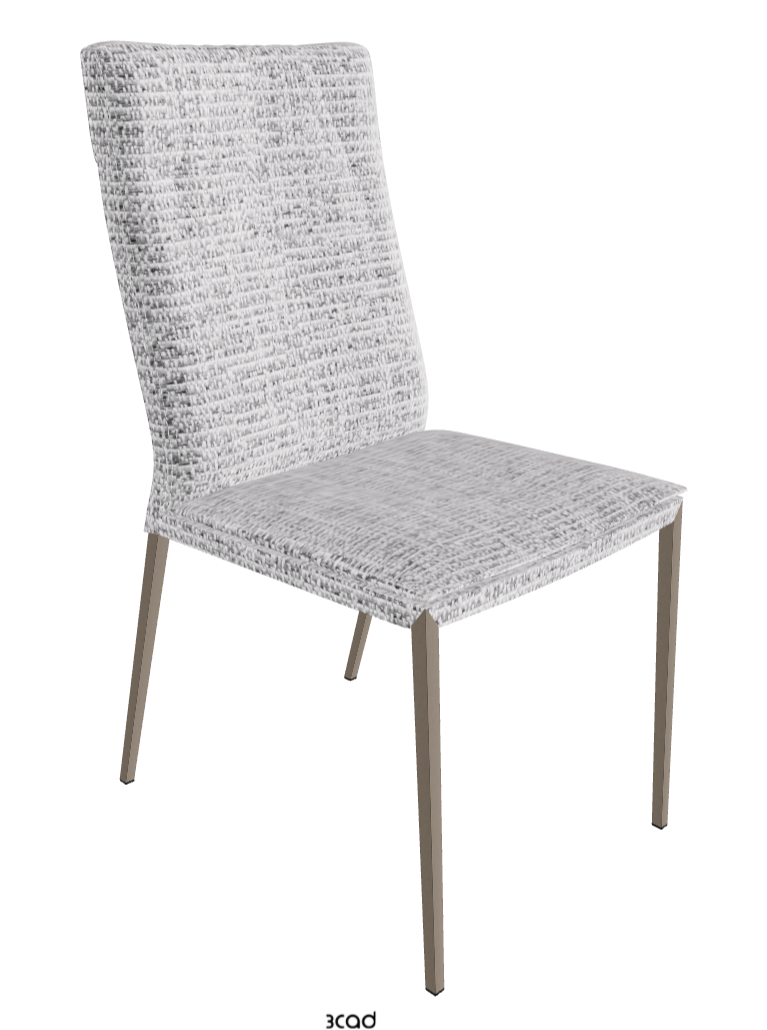 Isabel ML High-Back Dining Chair_Titanium Embossed_Fabric_B811