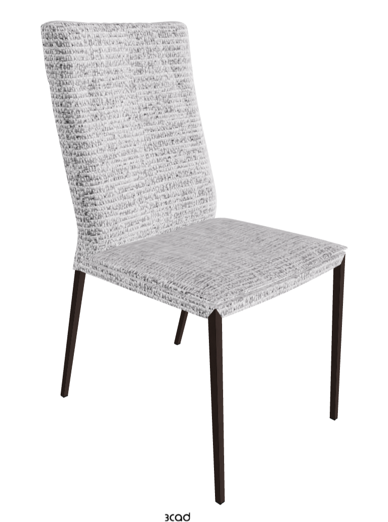 Isabel ML High-Back Dining Chair_Bronze Embossed_Fabric_B811