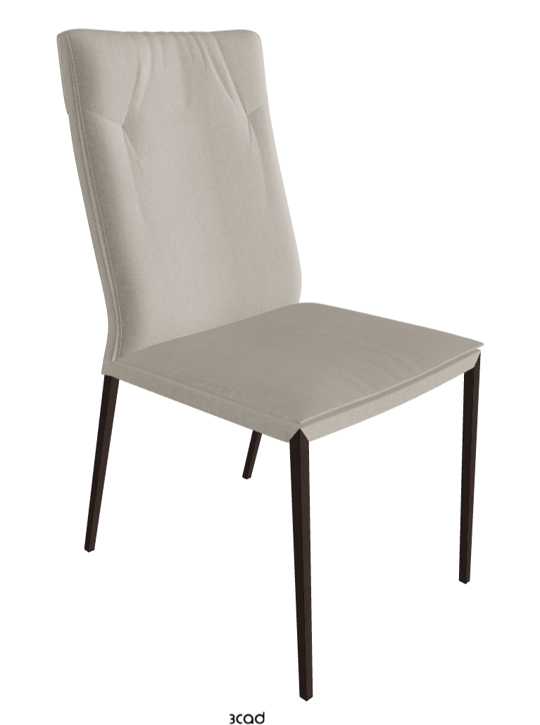 Isabel ML High-Back Dining Chair_Bronze Embossed_Fabric_B924