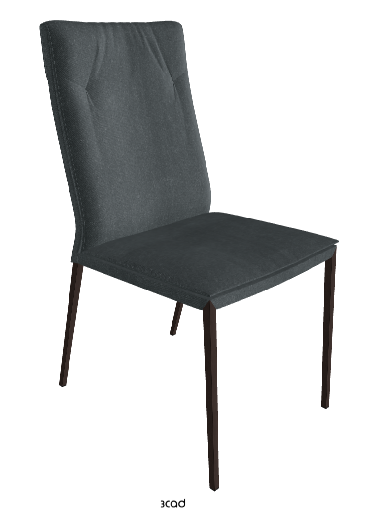 Isabel ML High-Back Dining Chair_Bronze Embossed_Fabric_B927