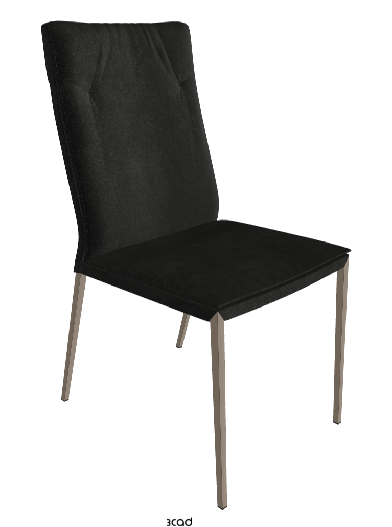 Isabel ML High-Back Dining Chair_Titanium Embossed_Fabric_B932