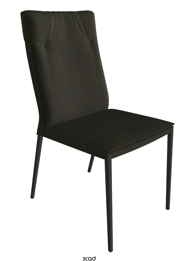 Isabel ML High-Back Dining Chair_Matt Graphite_Micro Nubuk_Musk