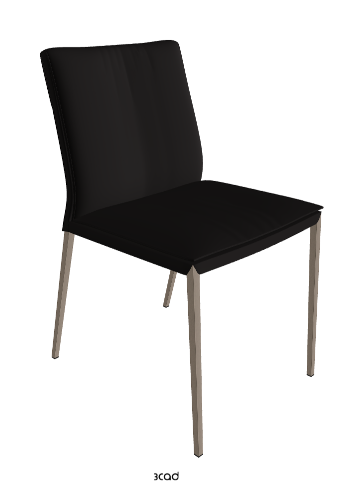 Isabel ML Dining Chair_Titanium Embossed_Synthetic Leather_Moka