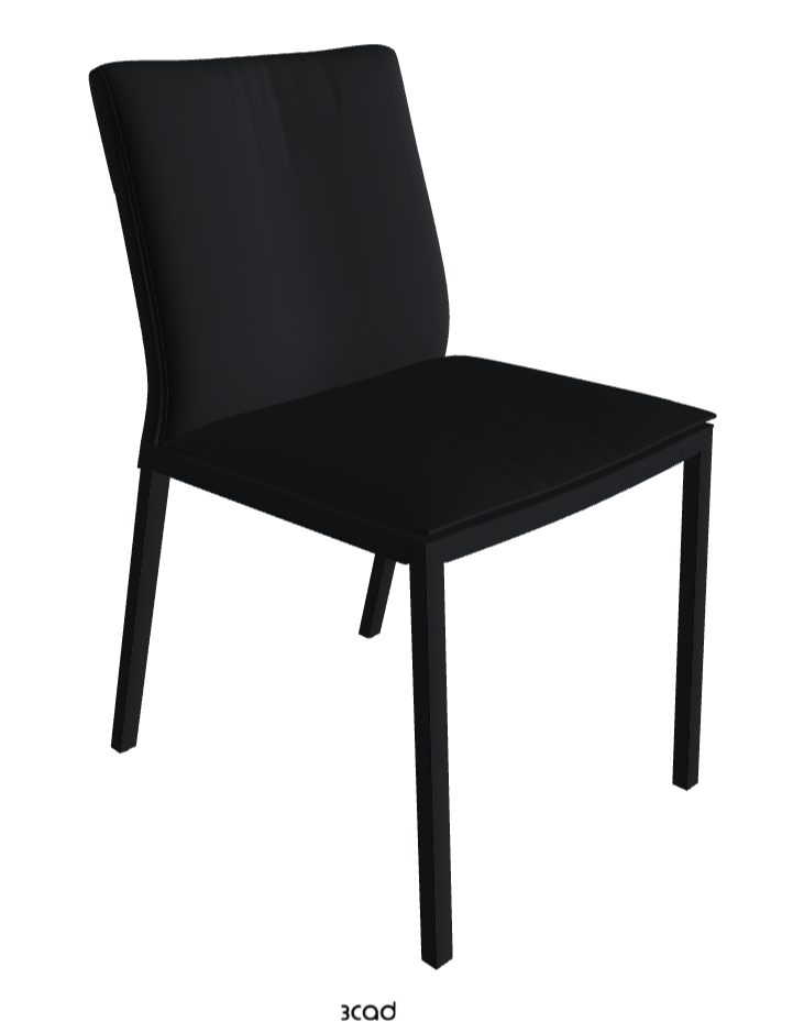 Isabel Standard Back Dining Chair_Soft Leather_Atlantico