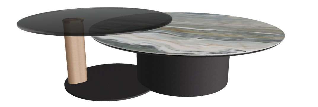 Cattelan Italia ARENA Keramik Bond Coffee Table ø118/187x42h