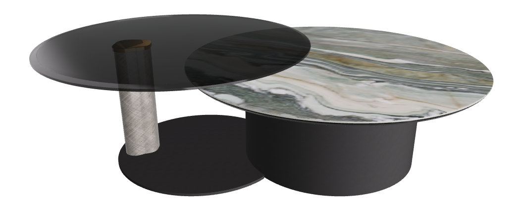 Cattelan Italia ARENA Keramik Bond Coffee Table ø100/179x42h
