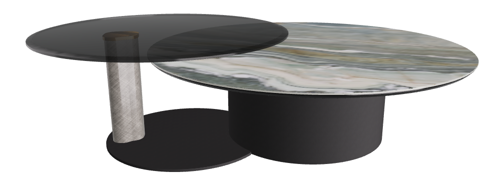 Cattelan Italia ARENA Keramik Bond Coffee Table ø118/187x42h