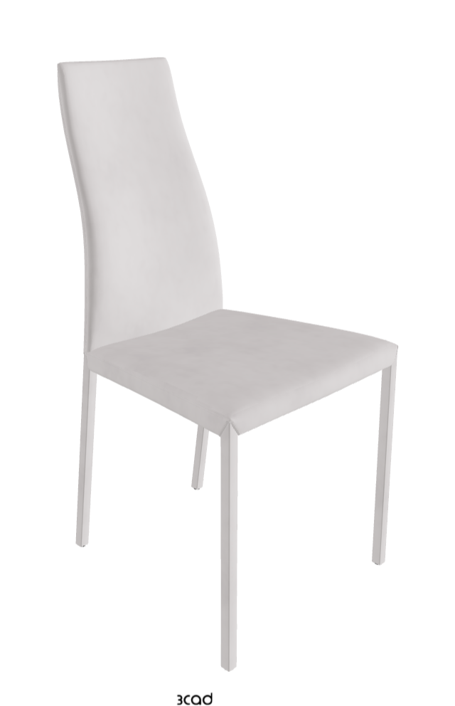 Kay Dining Chair_Micro Nubuk_White