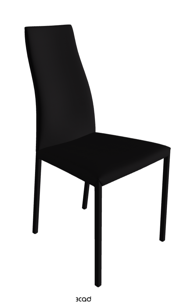 Kay Dining Chair_Soft Leather_Nero