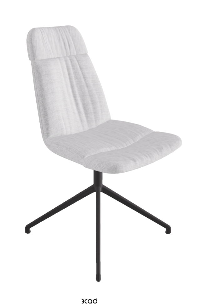 Kelly Swivel Dining Chair_Graphite Embossed_Fabric:_B810