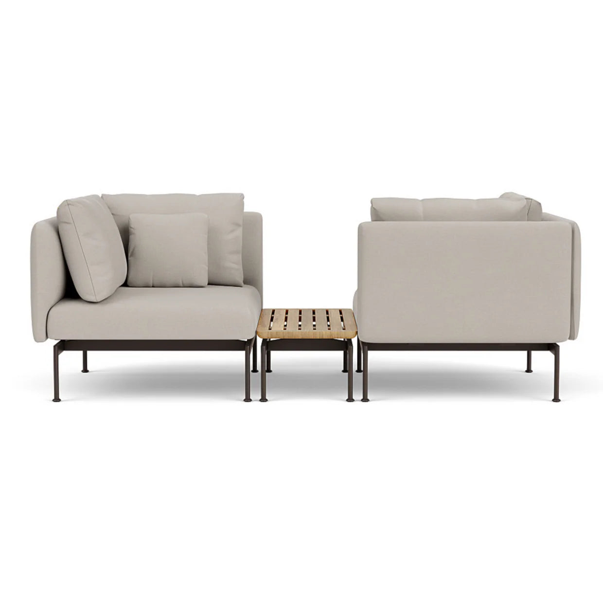 Barlow Tyrie Layout Deep Seating Tete-A-Tete Set