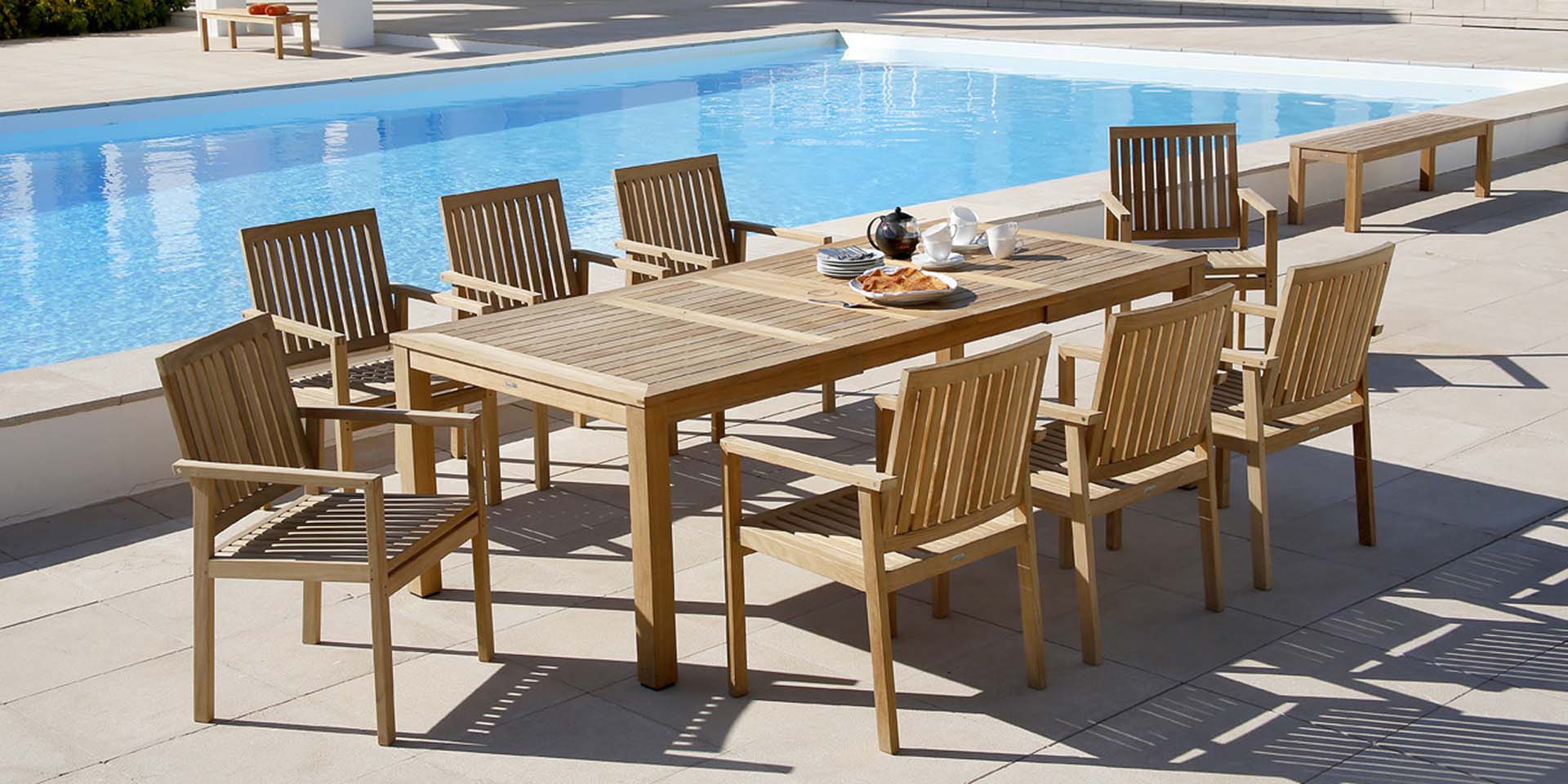 Barlow Tyrie Linear Extending Table 230