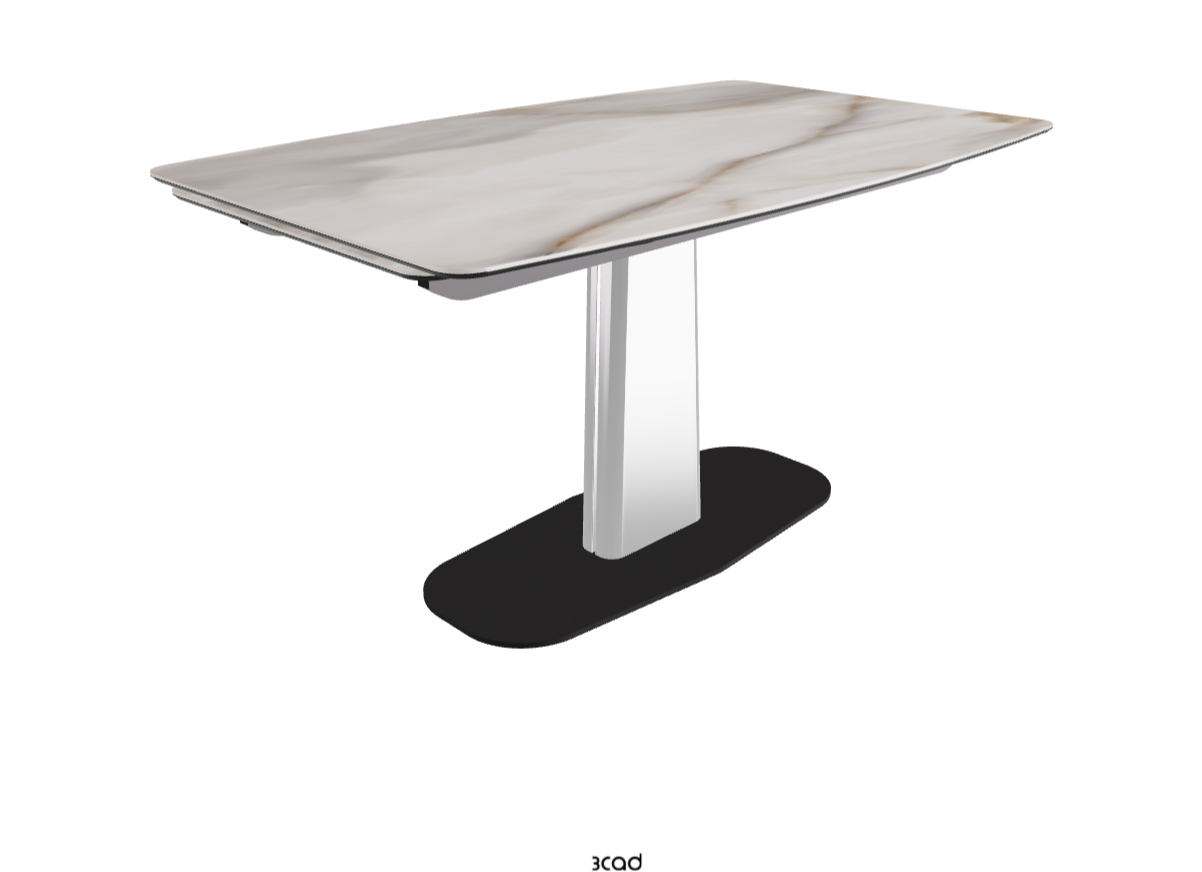 140-217×90×75h_Alabastro_Black Chrome_Closed
