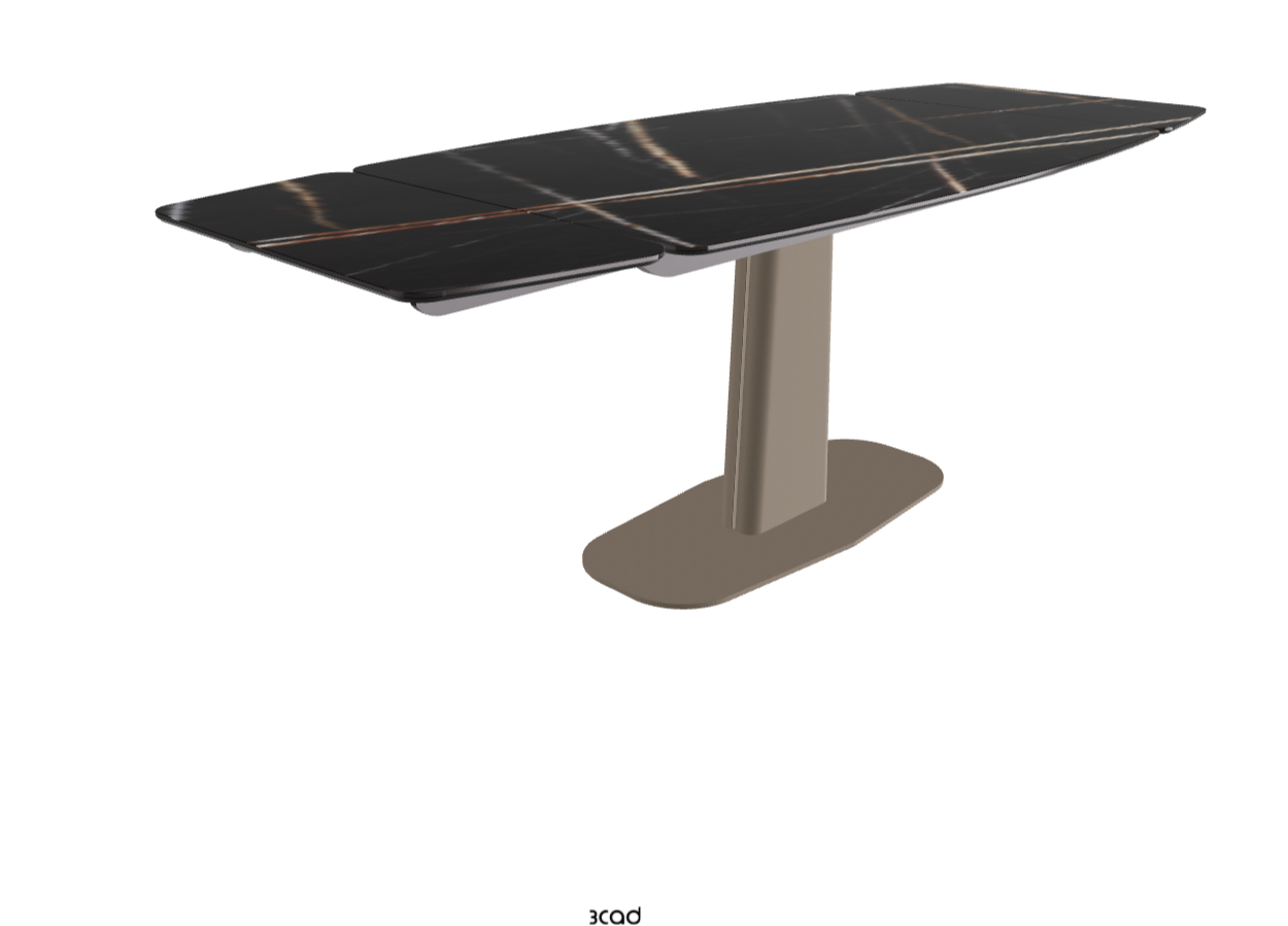 140-217×90×75h_Glossy Sahara Noir_Titanium Embossed_Extended