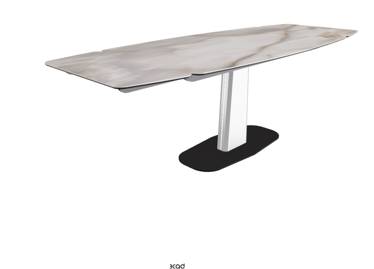 160-237×92×75h_Alabastro_Black Chrome_Extended