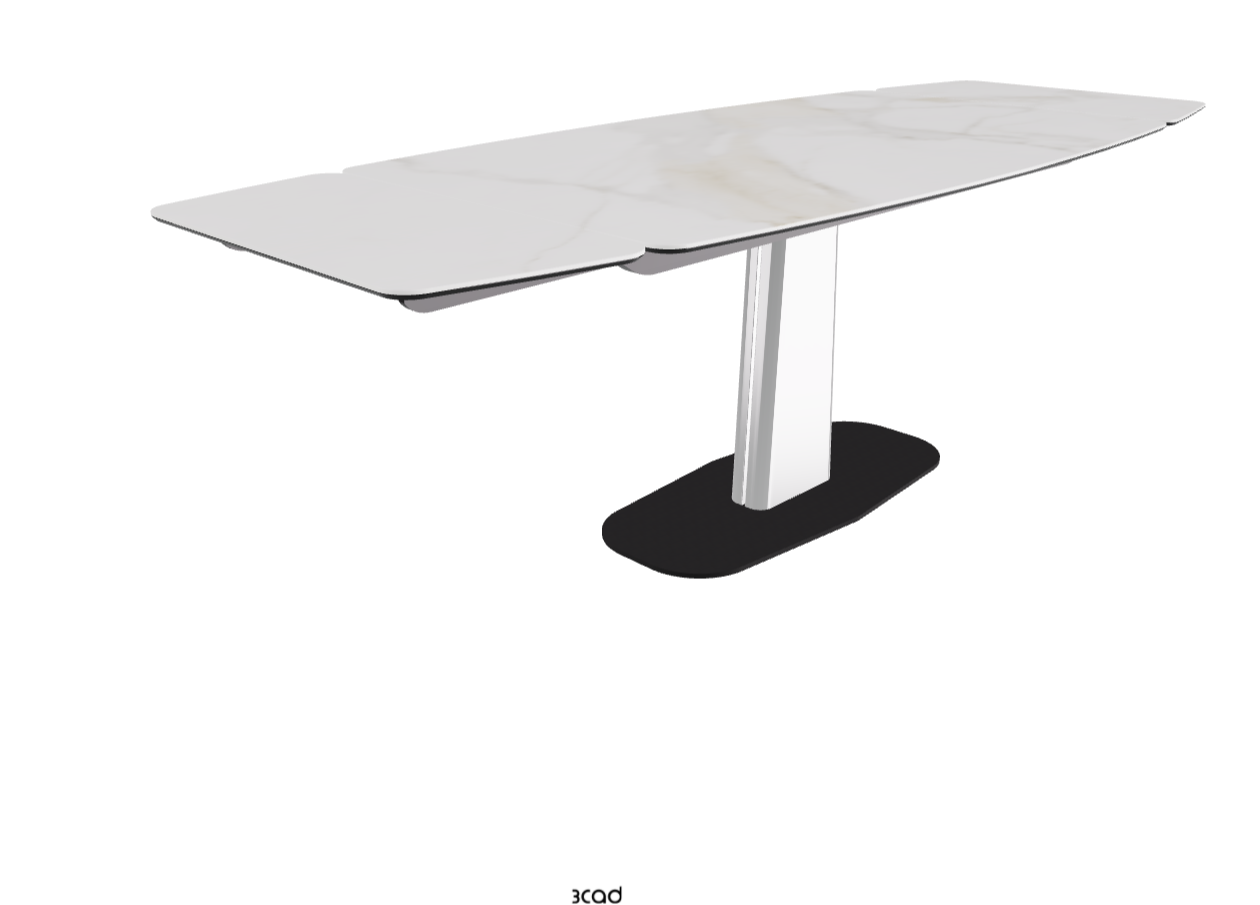 160-237×92×75h_Matt Golden Calacatta_Black Chrome_Extended