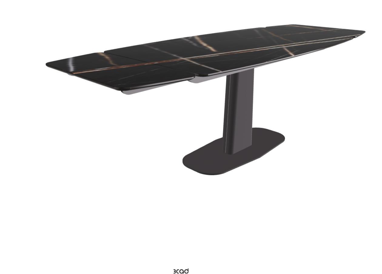 160-237×92×75h_Glossy Sahara Noir_Graphite Embossed_Extended