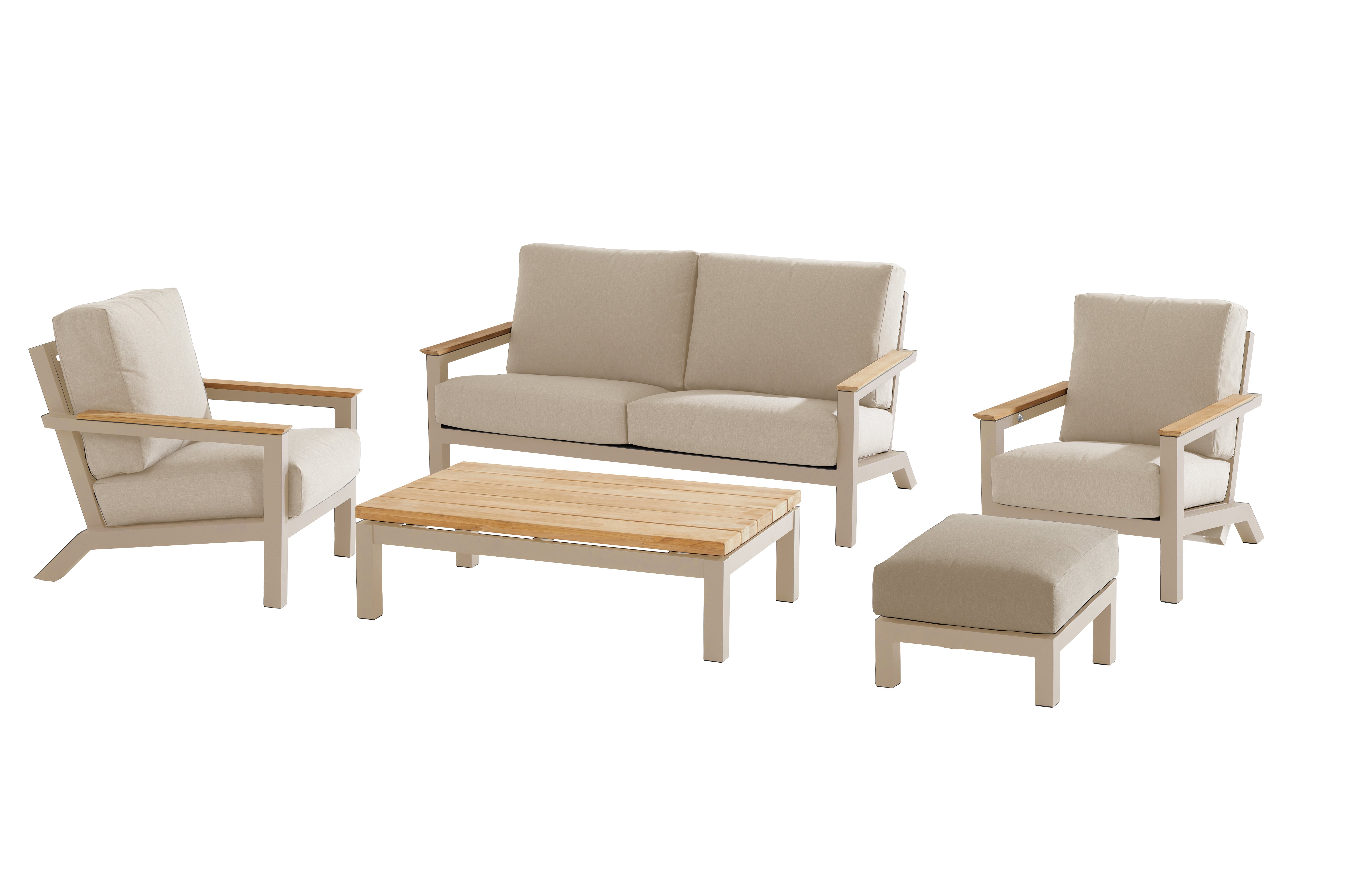 4 Seasons Outdoor Capitol Lounge Set With Footstool