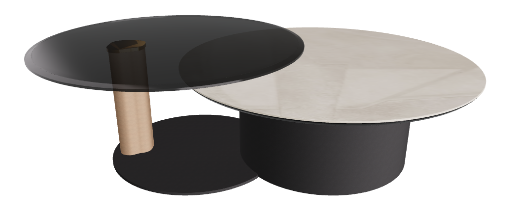Cattelan Italia ARENA Keramik Bond Coffee Table ø100/179x42h