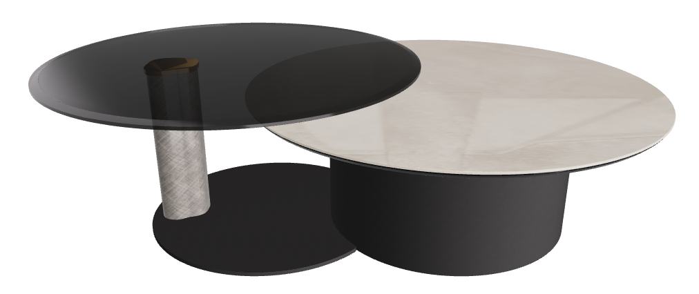 Cattelan Italia ARENA Keramik Bond Coffee Table ø100/179x42h