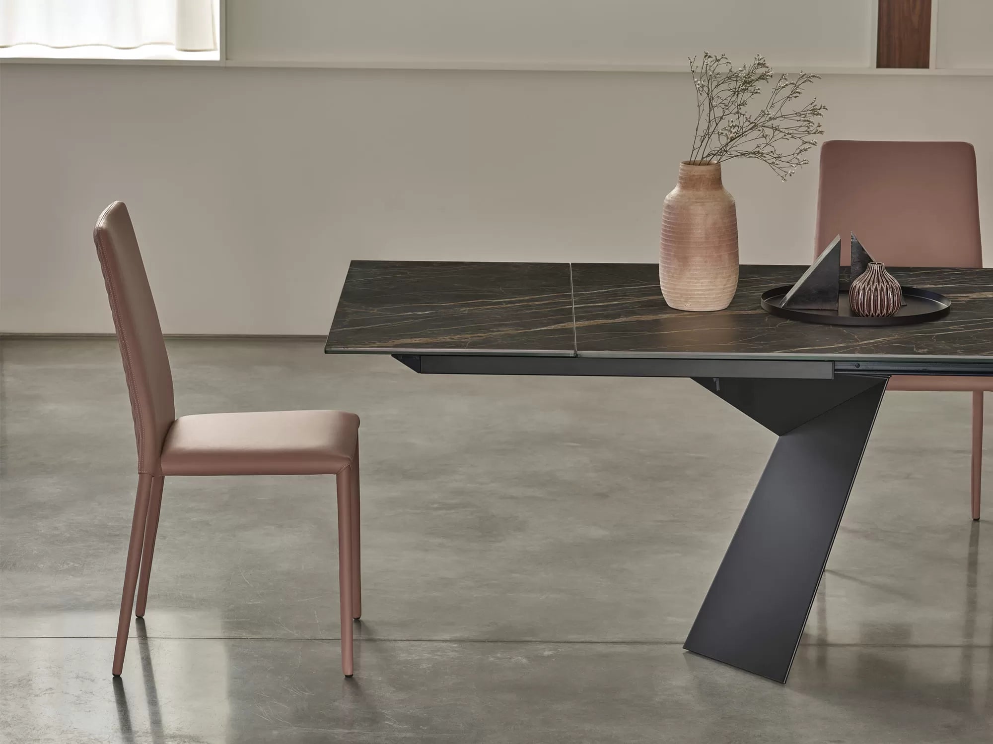 Bontempi Casa Malik Chair With Metal Frame