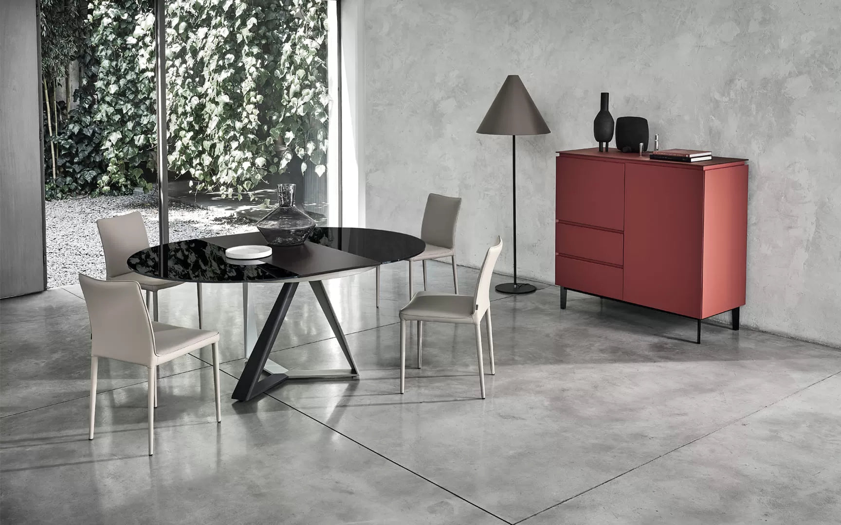 Bontempi Casa Nata Chair In Metal Frame Upholstered Low Back