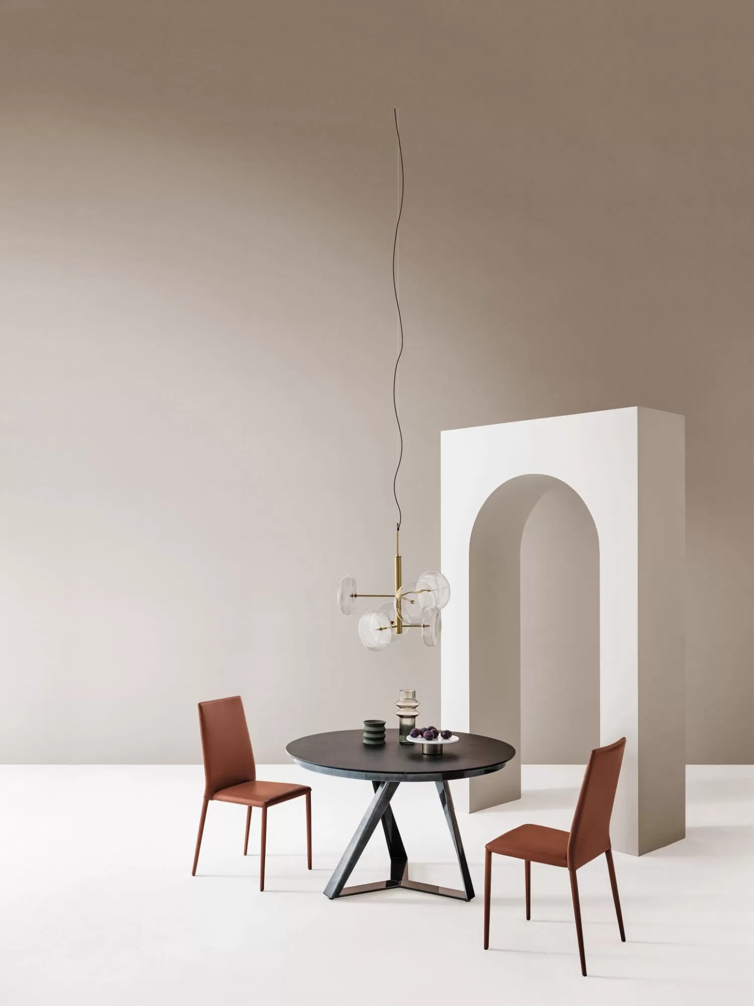 Bontempi Casa Malik Chair With Metal Frame