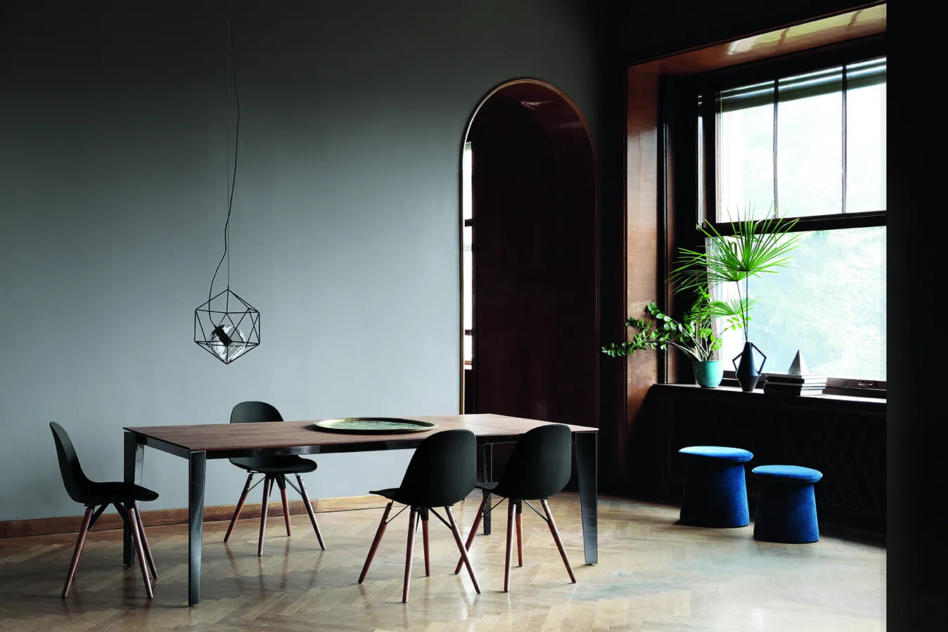 Bontempi Casa Mood Dining Chair With Solid Wood Frame