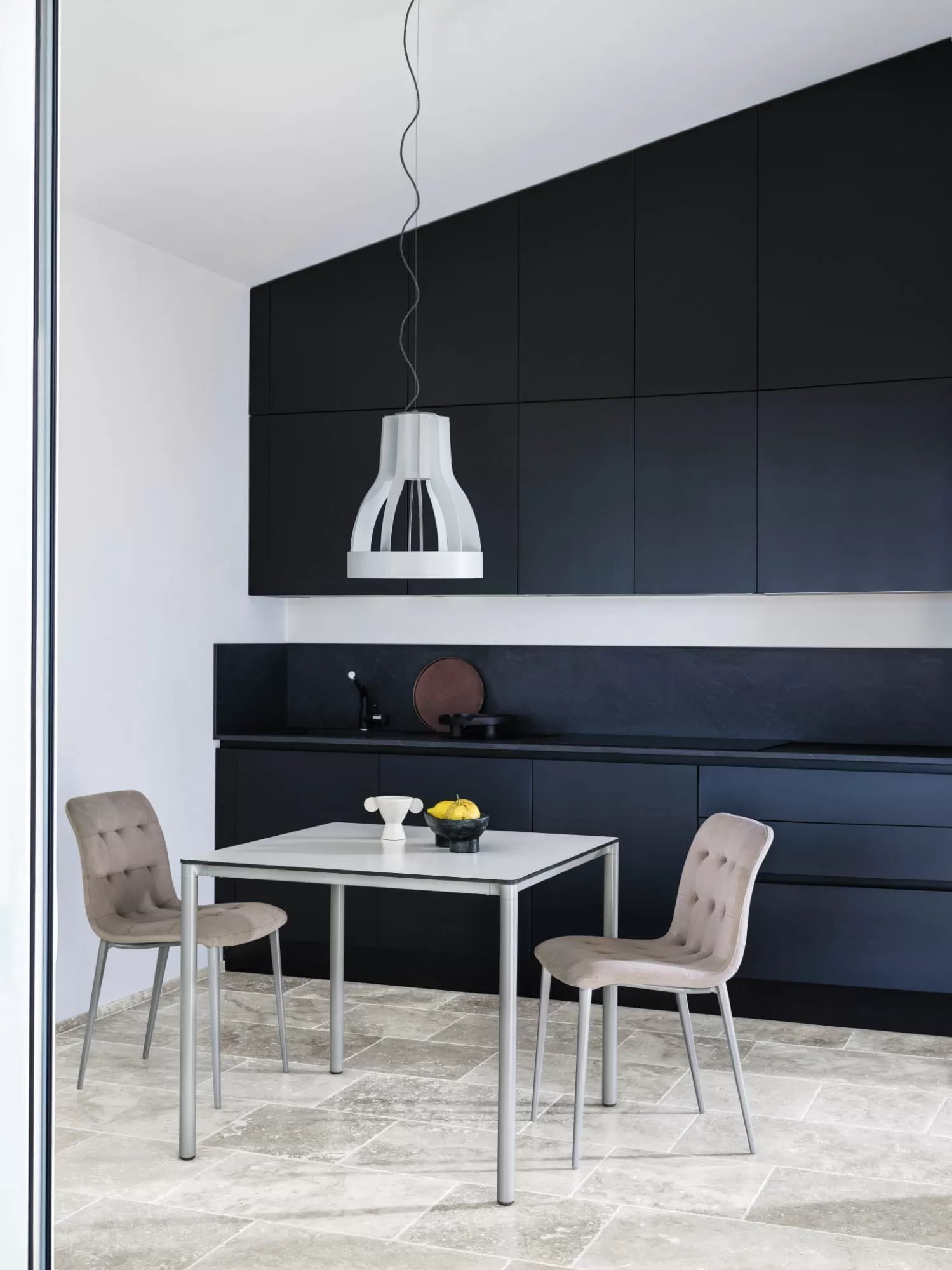 Bontempi Casa Kuga Slim Chair With Metal Frame