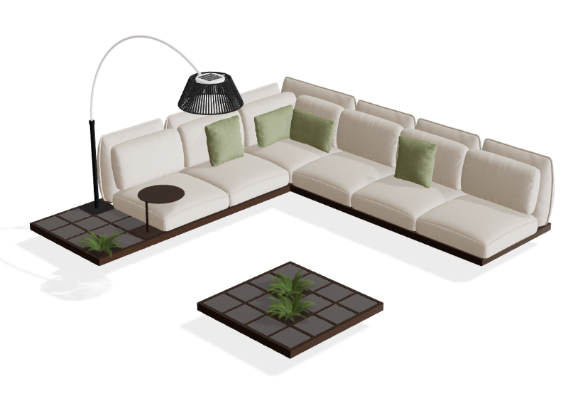 Royal Botania Mozaix Aluminium Lounge Set 1