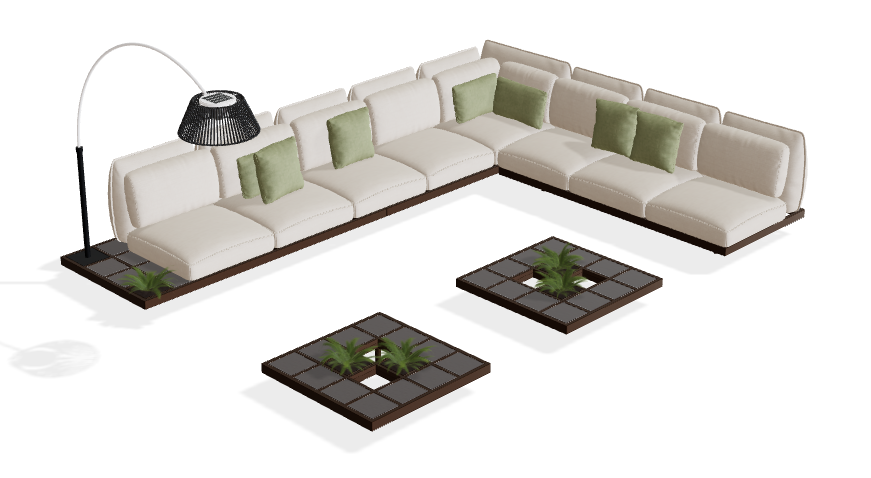 Royal Botania Mozaix Aluminium Lounge Set 2