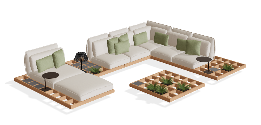 Royal Botania Mozaix Lounge Set 5