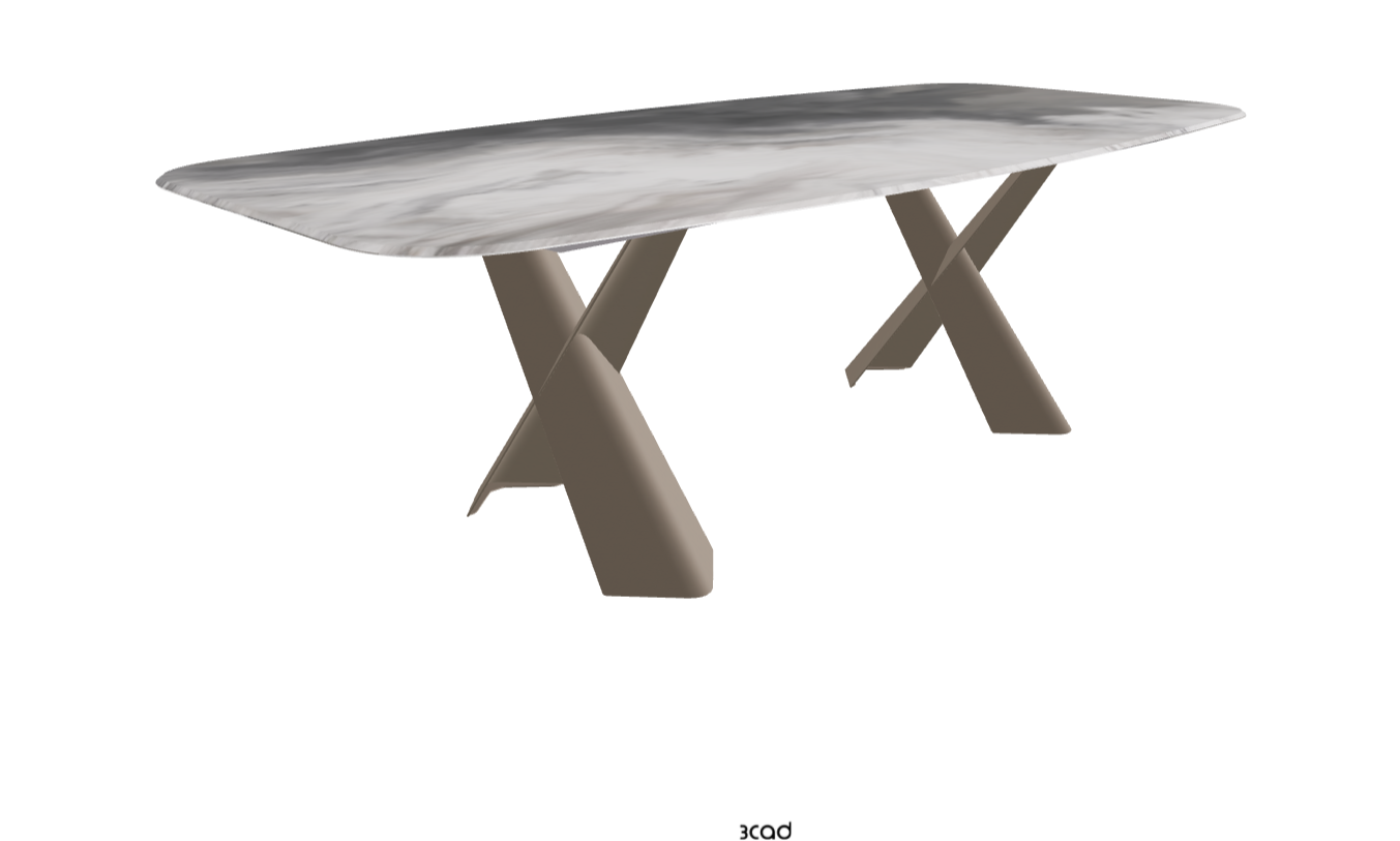 Cattelan Italia Mad Max Crystalart Rectangular & Barrel-Shaped Dining Table