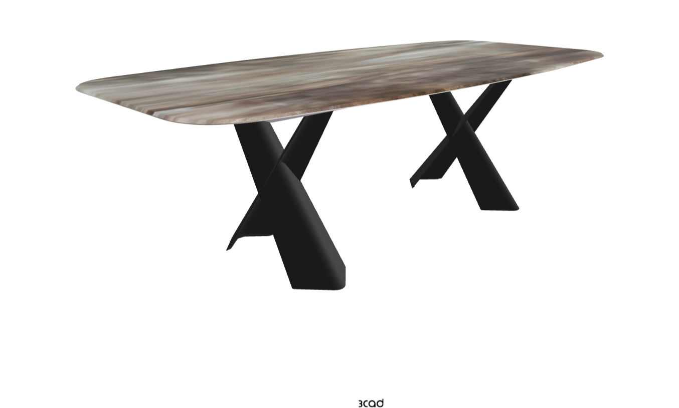 Cattelan Italia Mad Max Crystalart Rectangular & Barrel-Shaped Dining Table