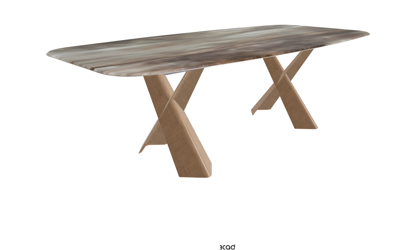 Cattelan Italia Mad Max Crystalart Rectangular & Barrel-Shaped Dining Table