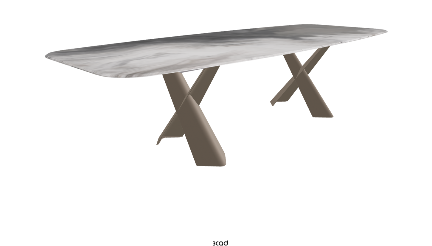 Cattelan Italia Mad Max Crystalart Rectangular & Barrel-Shaped Dining Table