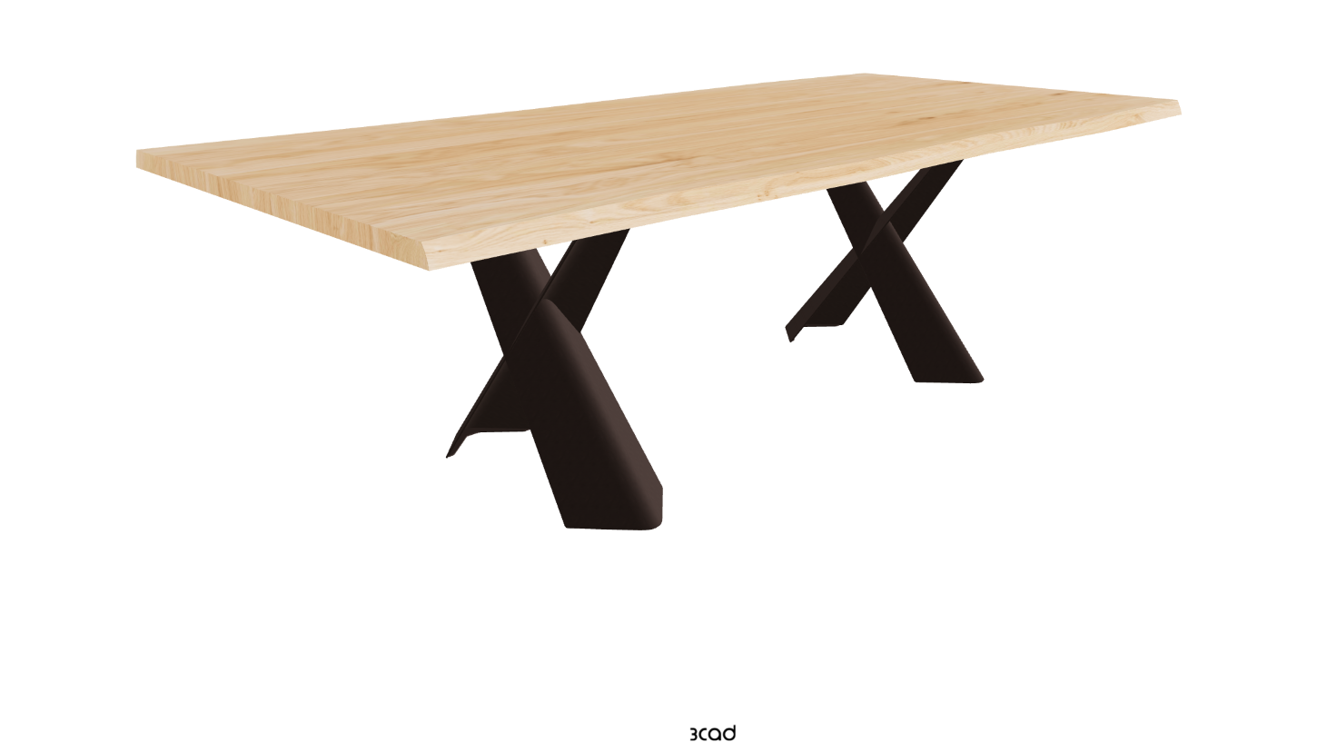 Cattelan Italia Mad Max Wood Live Edged Dining Table