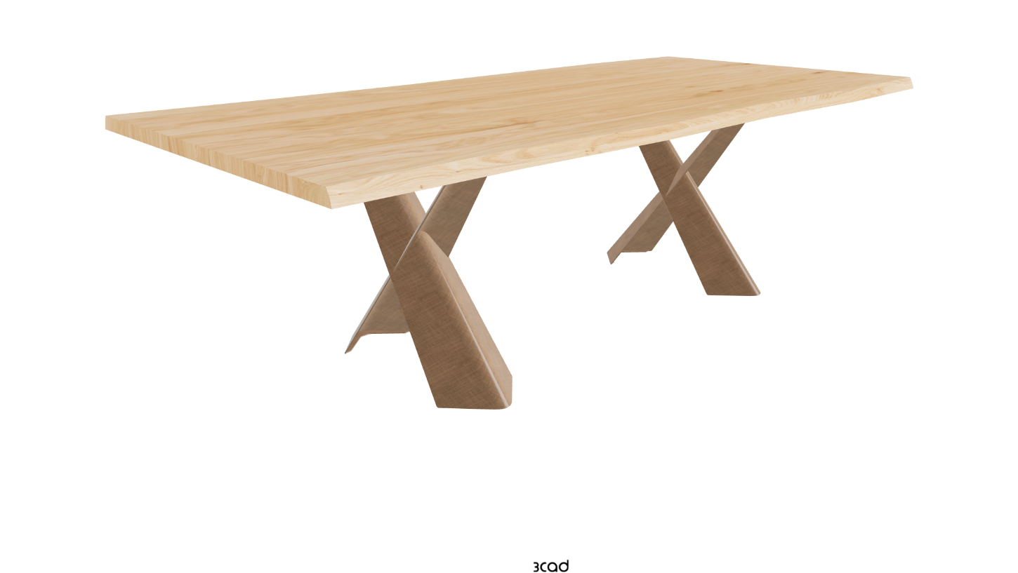 Cattelan Italia Mad Max Wood Live Edged Dining Table