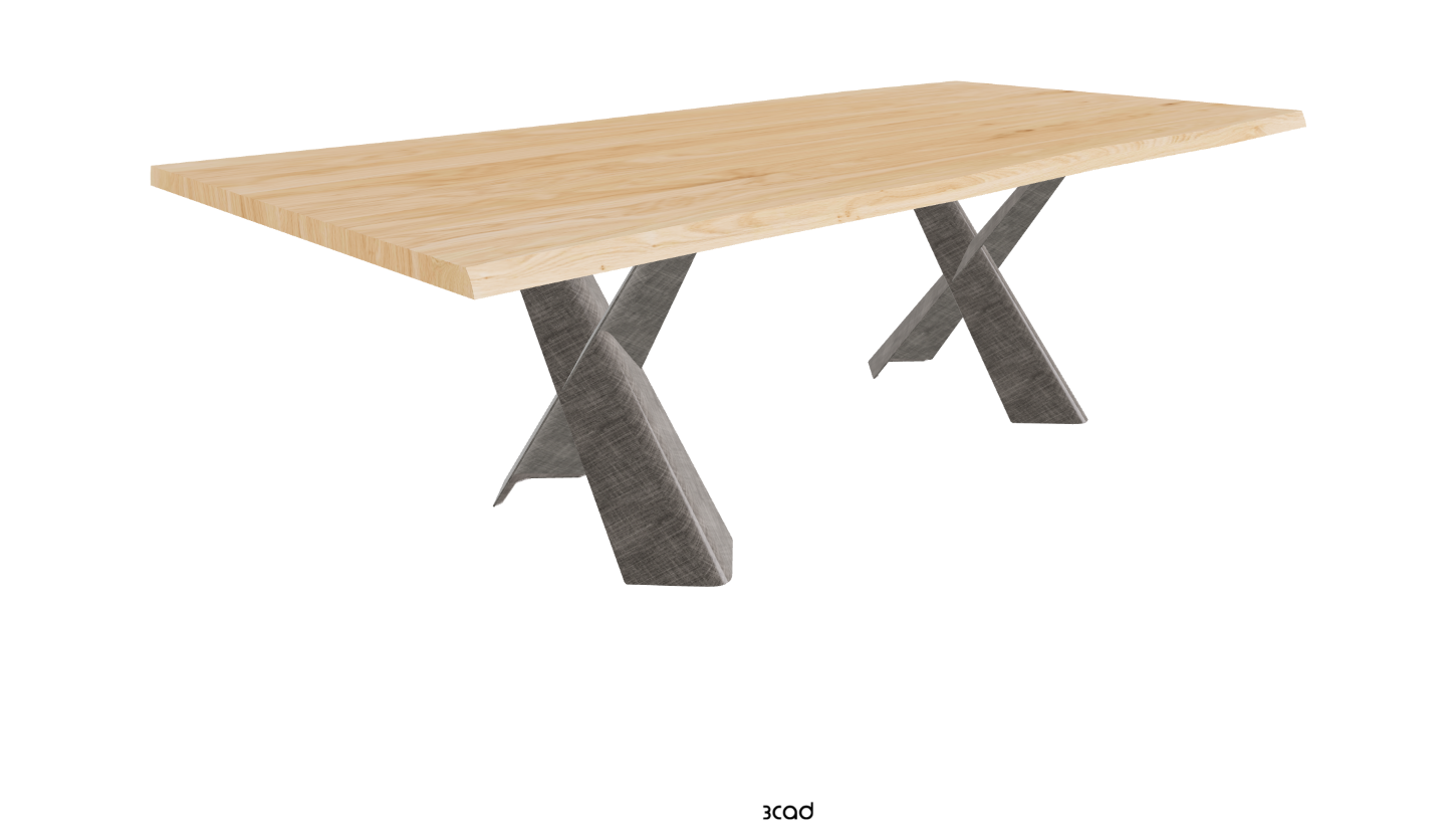 Cattelan Italia Mad Max Wood Live Edged Dining Table