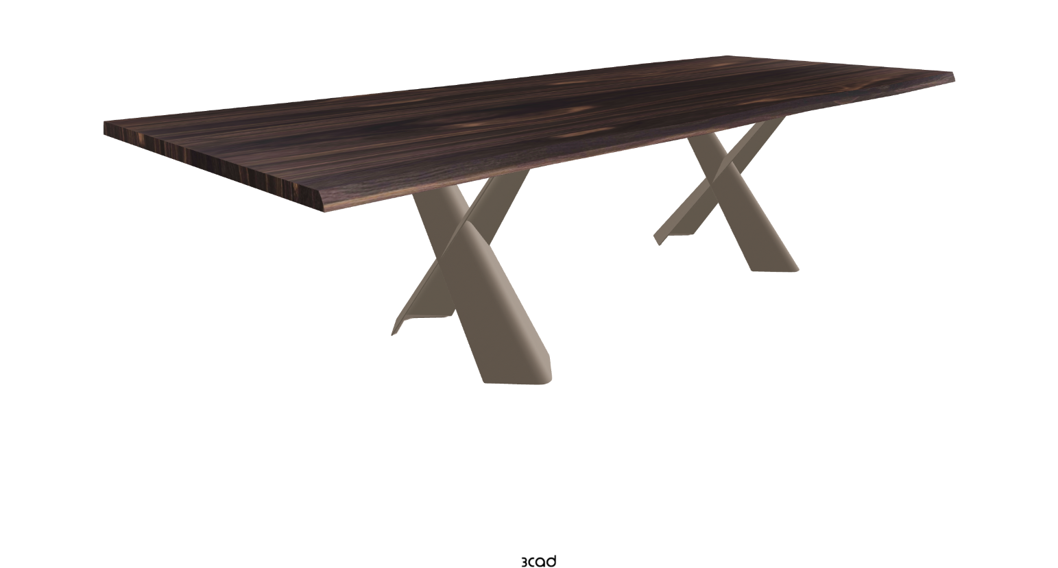 Cattelan Italia Mad Max Wood Live Edged Dining Table