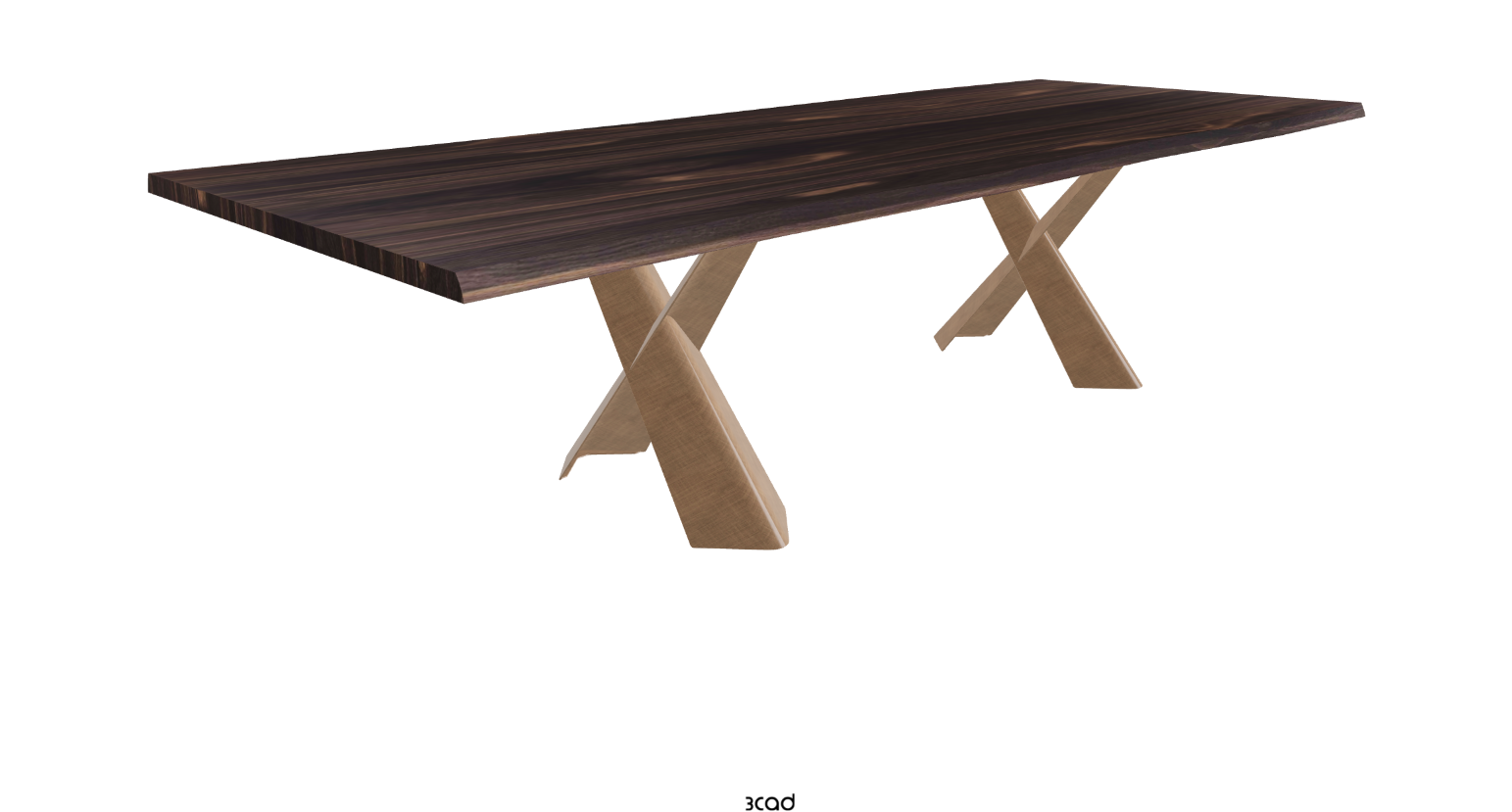 Cattelan Italia Mad Max Wood Live Edged Dining Table