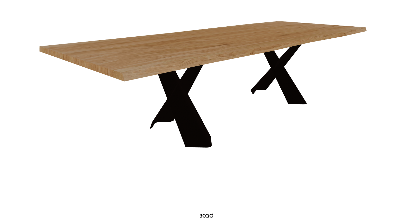 Cattelan Italia Mad Max Wood Live Edged Dining Table