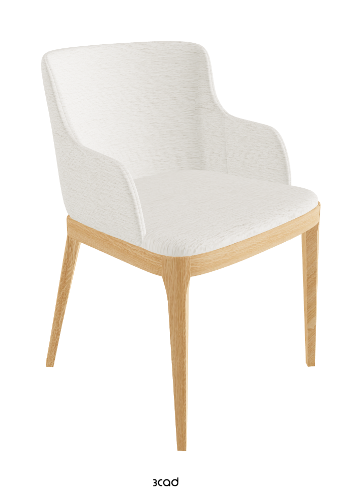Magda Dining Armchair_Natural Ashwood_Fabric_B240