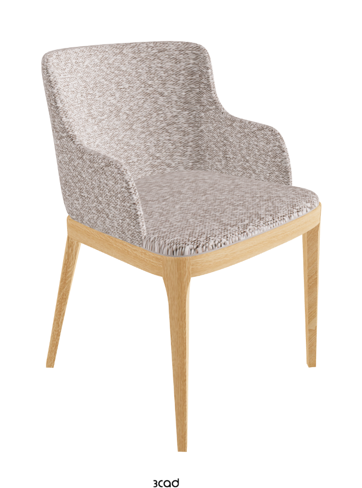 Magda Dining Armchair_Natural Ashwood_Fabric_B242