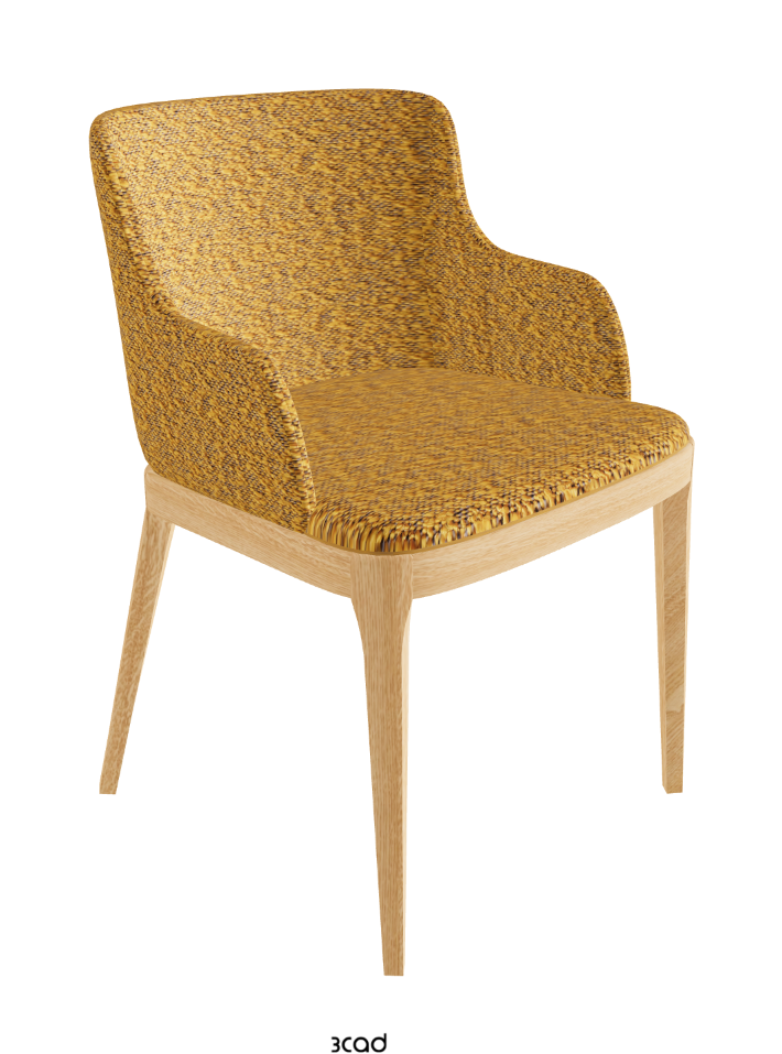Magda Dining Armchair_Natural Ashwood_Fabric_B247
