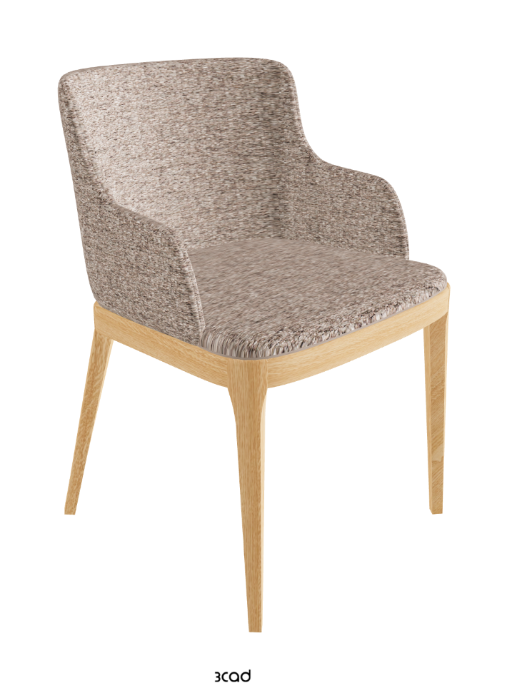 Magda Dining Armchair_Natural Ashwood_Fabric_B731